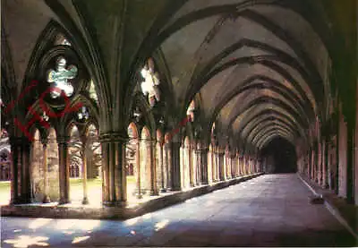 Picture Postcard> Salisbury Cathedral The Cloisters Walk [J Arthur Dixon] • £2.49